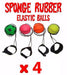 12 x SPONGE RUBBER HIGH BOUNCE RETURN BALL Wrist Strap Elastic String HOT - KustomboxToys & GamesKustomboxset of 4