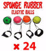 12 x SPONGE RUBBER HIGH BOUNCE RETURN BALL Wrist Strap Elastic String HOT - KustomboxToys & GamesKustomboxset of 24