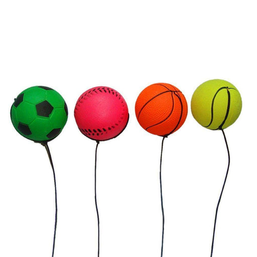 4 x SPONGE RUBBER HIGH BOUNCE RETURN BALL Wrist Strap Elastic String HOT - KustomboxToys & GamesKustomboxset of 4