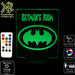 Batman Personalised Name Light - LED Night Light 7 Colours + Remote Control - Kustombox