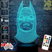 Batman Wire Mask Face- LED Night Light 7 Colours + Remote Control - Kustombox