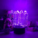 BTS Boy Band Music Group- LED Night Light 7 Colours + Remote Control - Kustombox