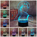 Captian Levi Attack on Titan - 3D LED Night Light 7 Colours + Remote Control - Kustombox Attack on titan