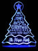 Christmas Tree Personalised Name Light 3D LED Night Light 7 Colours + Remote Control - Kustombox xmas