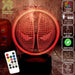 Deadpool Mask Logo Marvel Comics 3D - LED Night Light 7 Colours + Remote Control - Kustombox