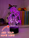 Elsa and Anna Frozen Personalised Name 3d LED Night Light lamp for Childrens Room - KustomboxDisneyKustomboxStandard Size