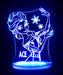 Elsa Frozen Personalised Name - 3D LED Night Light 7 Colours + Remote Control - Kustombox