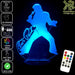 Elvis Presley Statue - 3D LED Night Light 7 Colours + Remote Control - Kustombox music