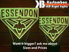 ESSENDON BOMBERS Football Club LED Night Light 7 Colours + Remote Control - Kustombox AFL