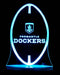 Freemantle Dockers Football Club Australian Football - 3D LED Night Light 7 Colours + Remote Control - Kustombox