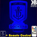 FREEMANTLE DOCKERS Football Club LED Night Light 7 Colours + Remote Control - Kustombox AFL