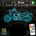 Harley Davidson Motorbike - 3D LED Night Light 7 Colours + Remote Control - Kustombox