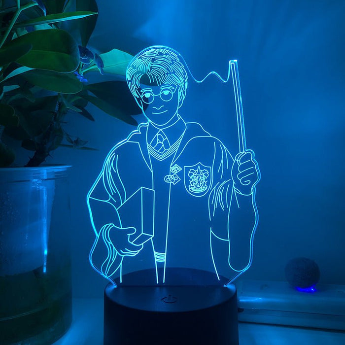 Harry Potter Figure - LED Night Light 7 Colours + Remote Control - Kustombox
