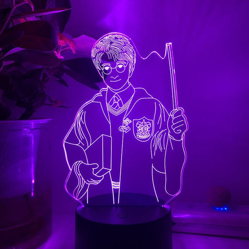 Harry Potter Figure - LED Night Light 7 Colours + Remote Control - Kustombox