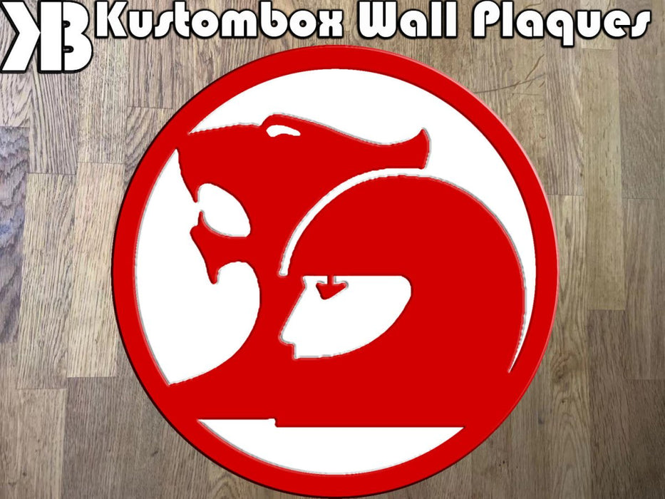 Holden HSV Racing Logo Older Style Wall Plaque Acrylic Collectors Item - KustomboxWall PlaqueKustomboxRed On White