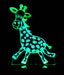 Jungle Giraffe Personalised Name - 3D LED Night Light 7 Colours + Remote Control - Kustombox