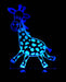 Jungle Giraffe Personalised Name - 3D LED Night Light 7 Colours + Remote Control - Kustombox