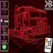 Kenworth K100 Semi Truck - 3D LED Night Light 7 Colours + Remote Control - Kustombox