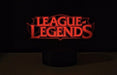 League of Legends Logo- 3D LED Night Light 7 Colours + Remote Control - Kustombox