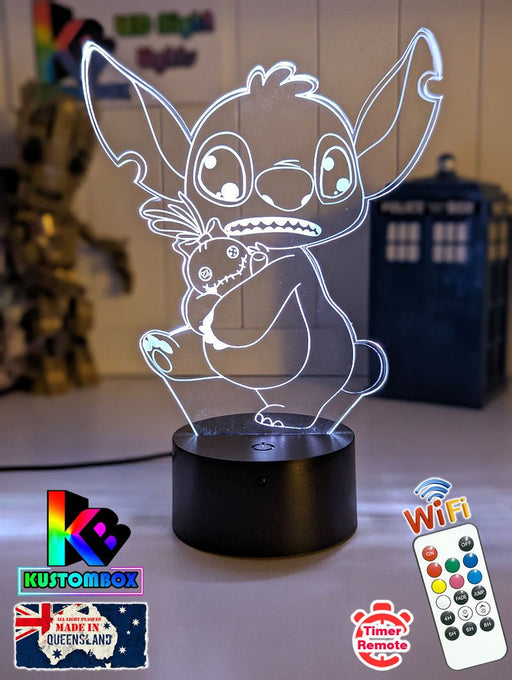 Lilo & Sitch Personalised Name 3d LED Night Light lamp for Children - KustomboxDisneyKustomboxStandard SizeYes