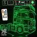 Mercedes Topline Semi Truck - 3D LED Night Light 7 Colours + Remote Control - Kustombox