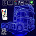 Mercedes Topline Semi Truck - 3D LED Night Light 7 Colours + Remote Control - Kustombox
