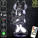 Minnie Mouse Ice Cream Disney- 3D LED Night Light 7 Colours + Remote Control - Kustombox