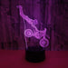 Motocross Dirt Bike Rider 3D - LED Night Light 7 Colours + Remote Control - Kustombox