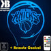 NEW YORK KNICKS NBA BASKETBALL LED Night Light 7 Colours + Remote Control - Kustombox