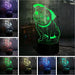 PUG Dog 3D LED Night Light 7 Colours + Remote Control - Kustombox
