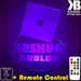 ROBLOX LOGO WITH PERSONALISED NAME 3D LED Night Light 7 Colours + Remote Control - Kustombox GAMER