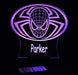 Spiderman Personalised Name - 3D LED Night Light 7 Colours + Remote Control - Kustombox