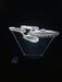 STAR TREK ENTERPRISE 3D LED Night Light 7 Colours + Remote Control - Kustombox