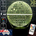 Star Wars - Imperial Death Star LED Night Light 7 Colours + Remote Control - Kustombox