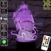 The Kraken Ship Giant Squid 3D LED Night Light 7 Colours + Remote Control - Kustombox