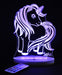 Unicorn Pony Personalised Name - 3D LED Night Light 7 Colours + Remote Control - Kustombox