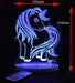 Unicorn Pony Personalised Name - 3D LED Night Light 7 Colours + Remote Control - Kustombox