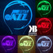 UTAH JAZZ NBA BASKETBALL LED Night Light 7 Colours + Remote Control - Kustombox