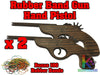 2 x Musket Rubber Band Gun Timber Pistol Launcher Wooden Toy - KustomboxToys & GamesKustombox2 x Musket Guns