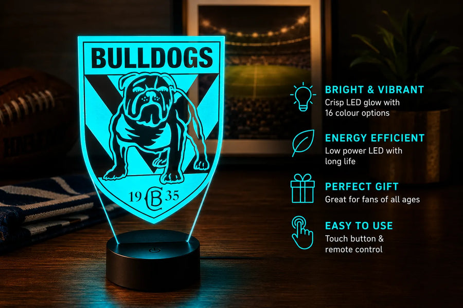Canterbury Bulldogs Rugby League Football Club LED Night Light