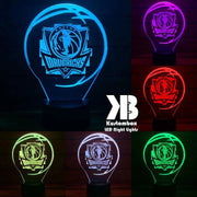   Dallas Mavericks NBA 3D LED night light with USB power, fade and strobe lighting modes