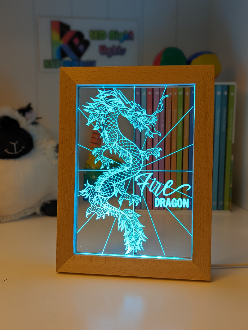 Dragon photo frame Night light 