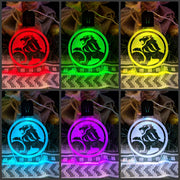 Holden car logo personalised acrylic bauble with 7-colour changing effects