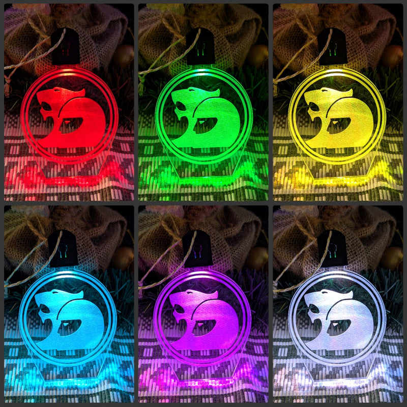 Holden hsv personalised acrylic bauble with 7-colour changing effects