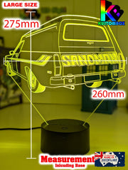 Holden Holden HQ Sandman 3D LED night light, performance car design with remote-controlled multi-colour LED glow.