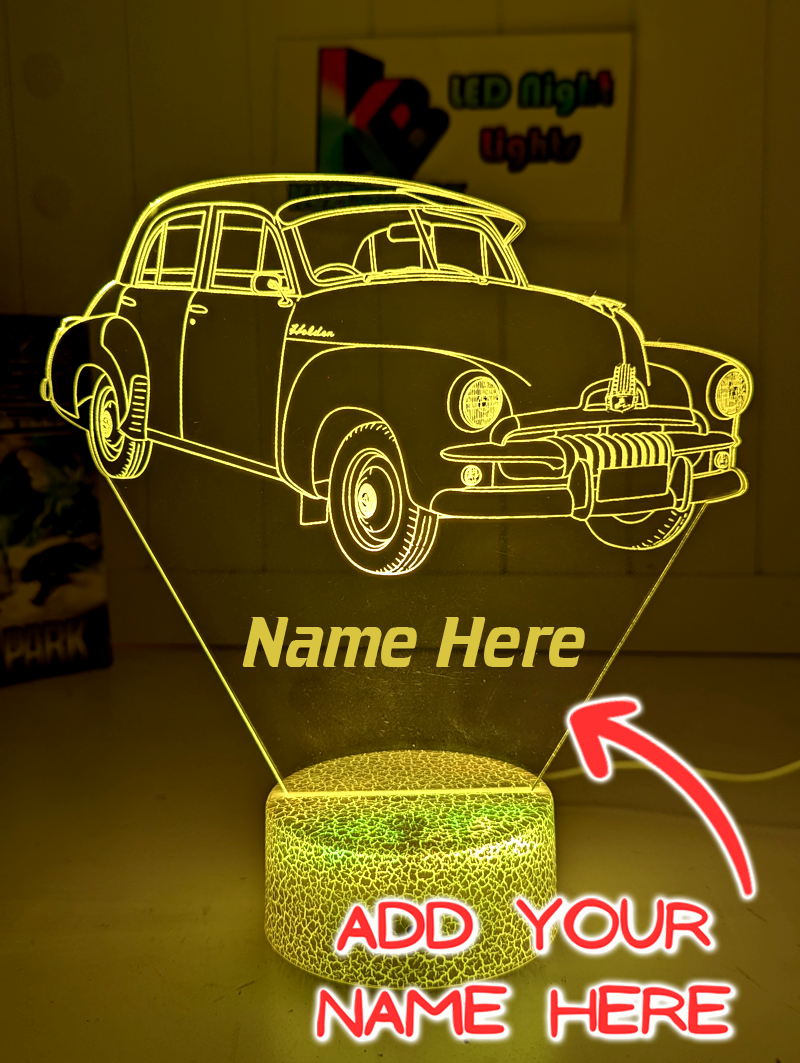 HOLDEN FJ Sedan Car 1953/56 Personalised 3D LED Light Night Colour Change Lamp