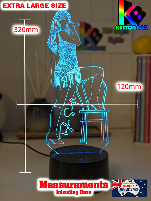Taylor Swift Era Tour Fan Swiftee 3D LED Night Light Room Lamp
