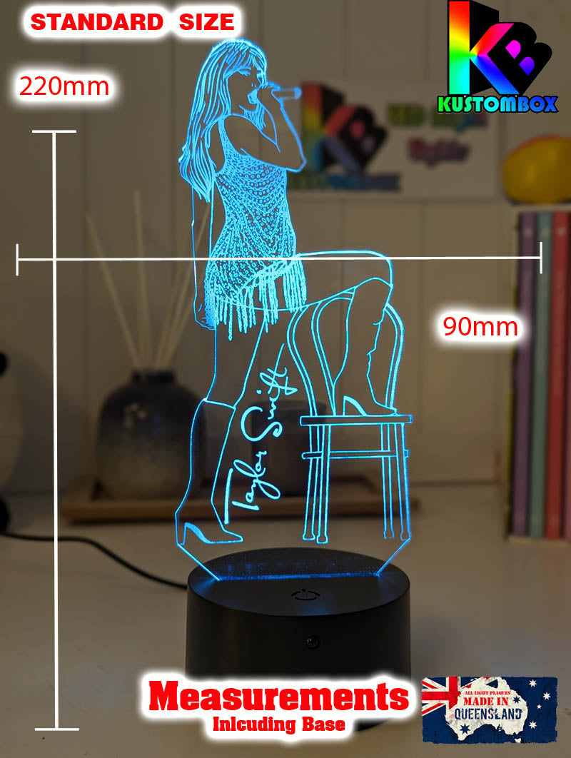 Taylor Swift Era Tour Fan Swiftee 3D LED Night Light Room Lamp