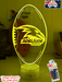 Adelaide Crows Football Club AFL 3D LED Night Light 7 Colour - KustomboxNight Lights & Ambient LightingKustomboxStandard Size - No Name