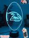 Adelaide Crows Football Club AFL 3D LED Night Light 7 Colour - KustomboxNight Lights & Ambient LightingKustomboxStandard Size - No Name